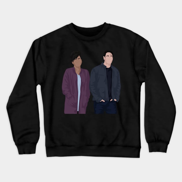 Vic Hughes & Theo Ruiz | Station 19 Crewneck Sweatshirt by icantdrawfaces